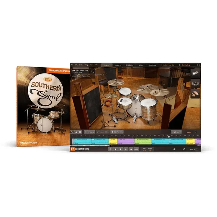 Toontrack Southern Soul EZX – EZDrummer Sound Expansion (Software Serial Number)