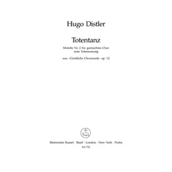 Totentanz Op. 12 No. 2 – Vocal Score