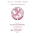 Transcontinental Music For All Your Miracles SATB composed by Simon Sargon Standard