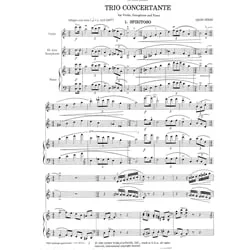 Trio Concertante – Alto Sax, Violin and Piano
