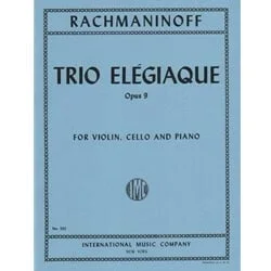 Trio Elegiaque in D minor, Op. 9 – Violin, Cello and Piano