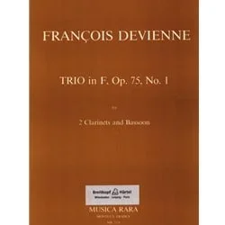 Trio in F major, Op. 75 No. 1 – 2 Clarinets and Bassoon