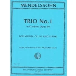 Trio No. 1 in D Minor, Op. 49 – Violin, Cello, and Piano