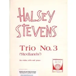Trio No. 3, “Redlands” – Violin, Cello and Piano