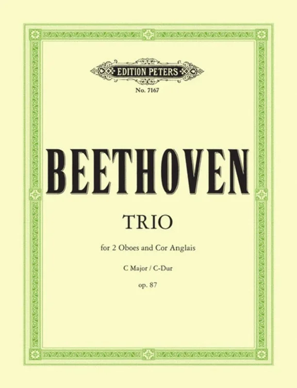 Trio Op 87 C 2Ob Cor Anglais (Softcover Book)