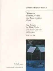 Trio Sonata, BWV 1038 – Flute, Violin and Basso Continuo