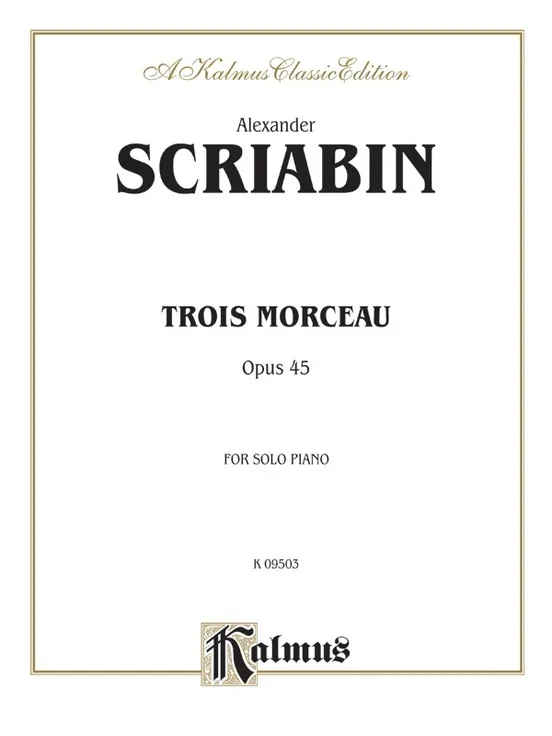 Trois Morceau Op 45 Ps