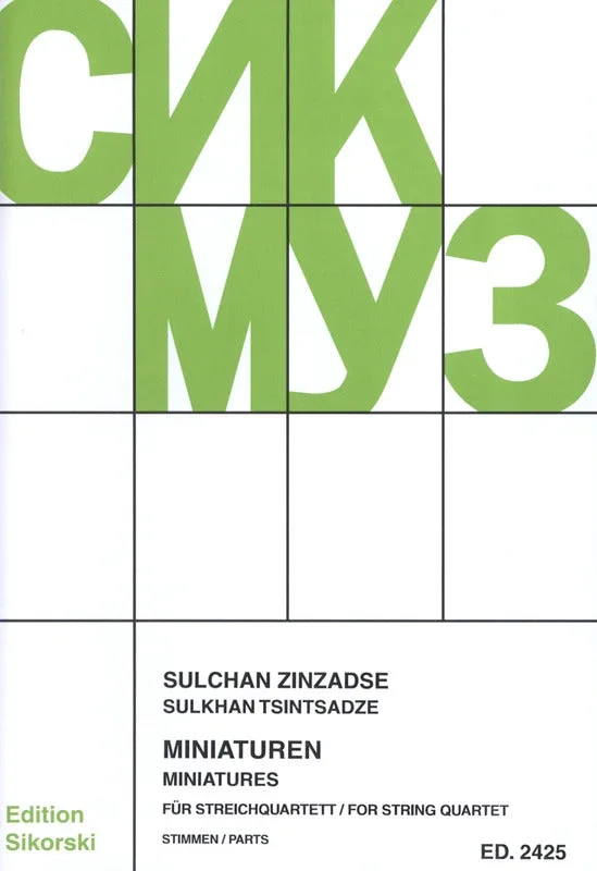 Tsintsadze: Miniatures for String Quartet