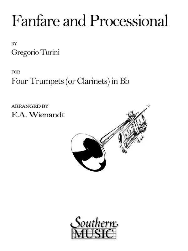 Turini – Fanfare And Processional Trumpet Quartet (Music Score/Parts)