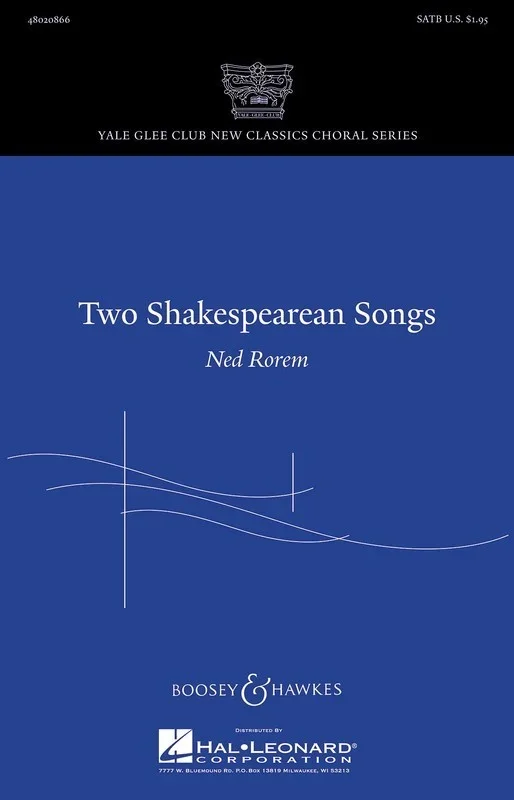 Two Shakespearean Songs SATB Book