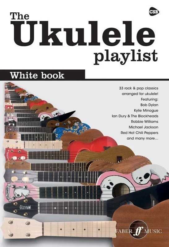 Ukulele Playlist White Book (Softcover Book)
