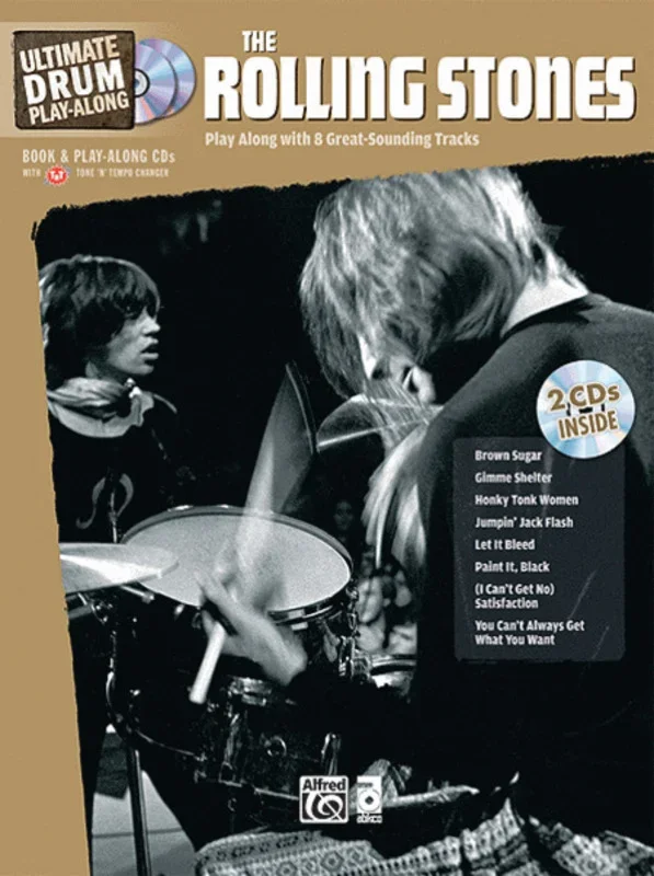 Ultimate Drum Play Along Rolling Stones Book/2CDs Book