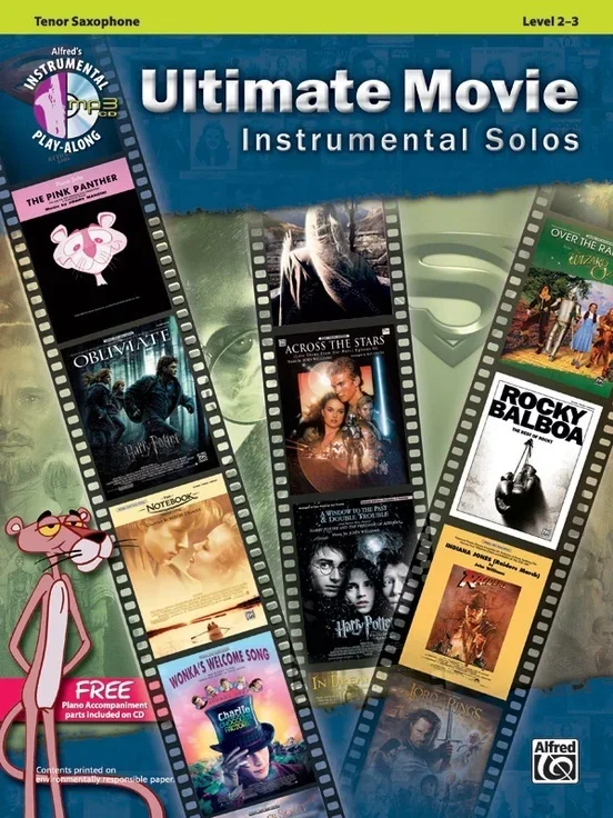Ultimate Movie Inst Solos Tenor Sax Book/CD