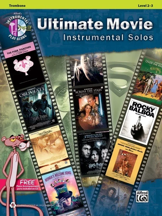 Ultimate Movie Inst Solos Trombone Book/CD