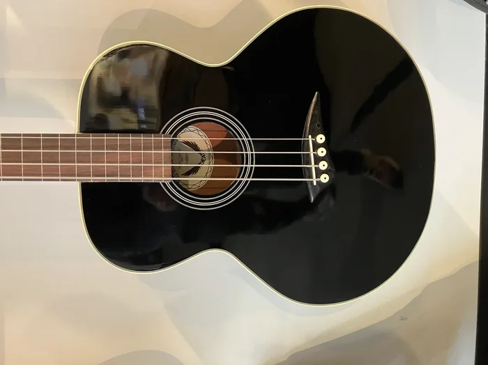 USED Dean Fretless Acoustic/Electric Bass EAB-FL Black