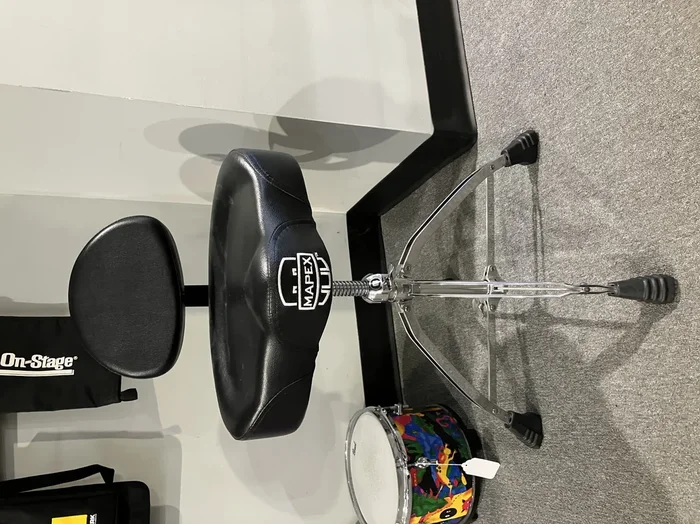 Used Mapex T875 Saddle Top Double-braced Drum Throne with Backrest