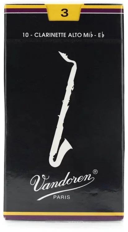 VANDOREN CR143 #3 Alto Clarinet Reeds, Box of 10