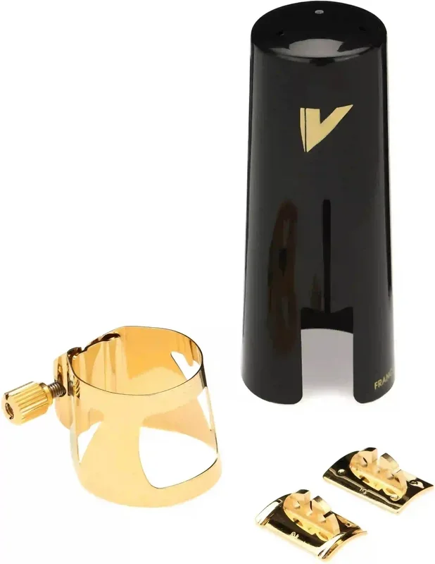 VANDOREN LC09P Optimum Bari Saxophone Ligature – Gilded Gold