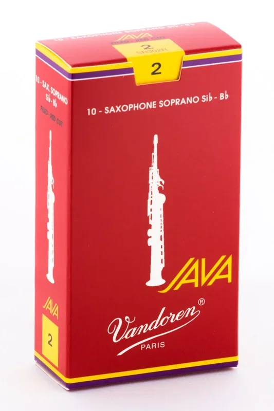 Vandoren Soprano Sax Reed JAVA ‘Red Cut’ 10 Pack