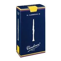 Vandoren Traditional Bb Clarinet Reeds – Strength 2 Box of 10