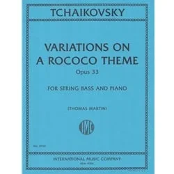 Variations on a Rococo Theme, Opus 33 – String Bass and Piano
