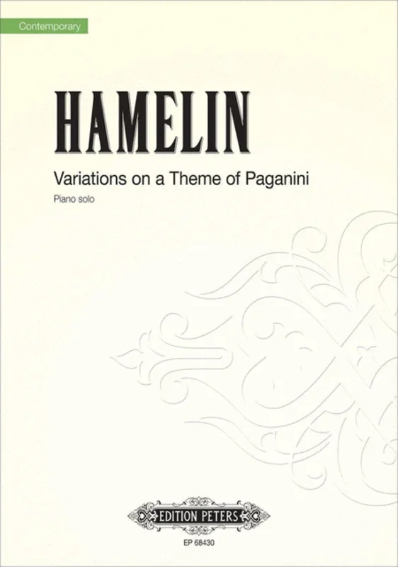 Variations On A Theme Of Paganini Piano (Softcover Book)