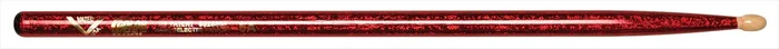 Vater Color Wrap 5B Red Sparkle Drumsticks