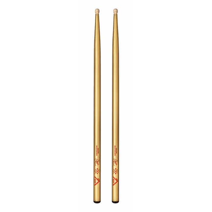 Vater Pocket Queen Model Drumsticks – 5A Grip, Small Barrel Tip, Gold Finish
