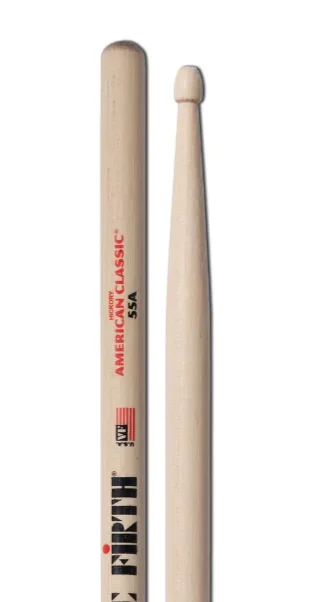 Vic Firth American Classic 55A Wood Tip (Pair) Drum Sticks