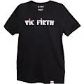 Vic Firth Black Logo T-Shirt XX Large Black