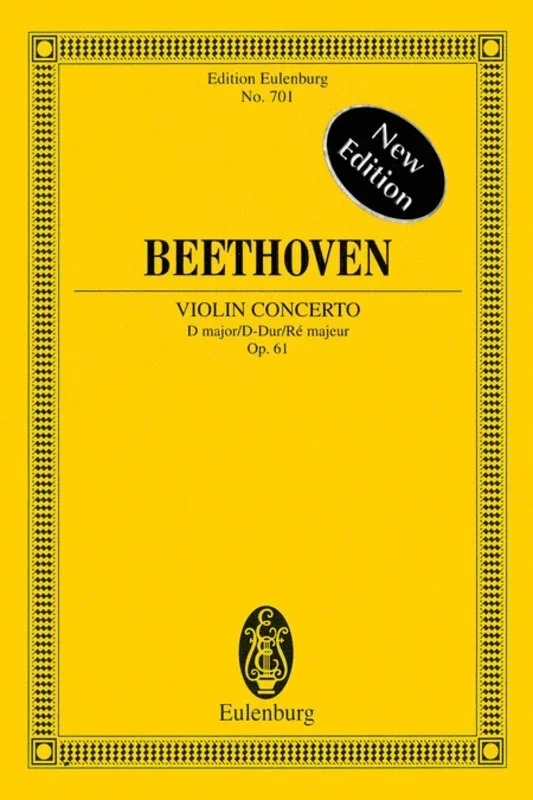 Violin Concerto Op 61 D Book