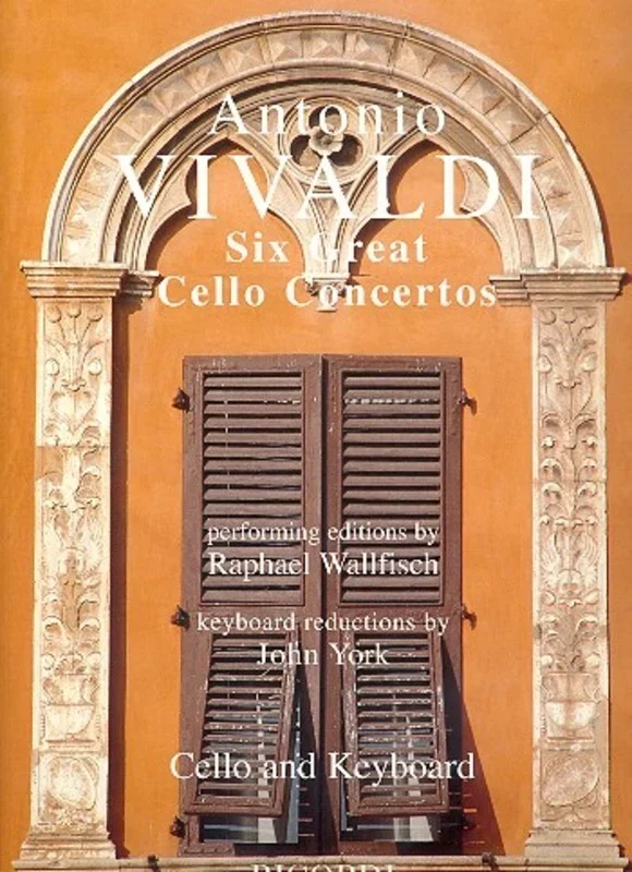 Vivaldi – 6 Great Cello Concertos Cello/Piano Book