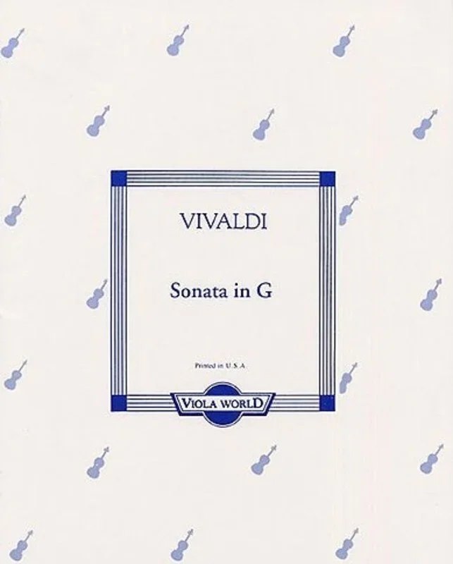Vivaldi – Sonata G Rv10 Viola/Piano (Softcover Book)