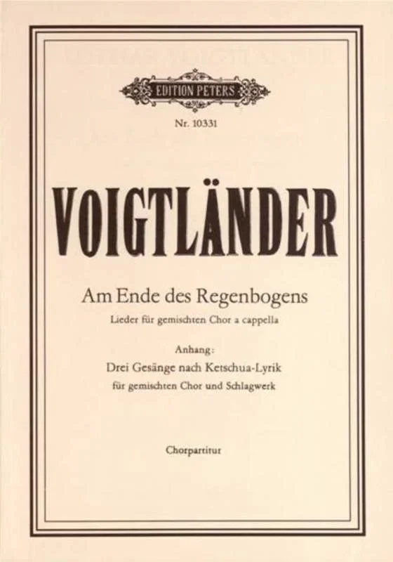 Voigtlander – Am Ende Des Regenbogens SATB (Softcover Book)