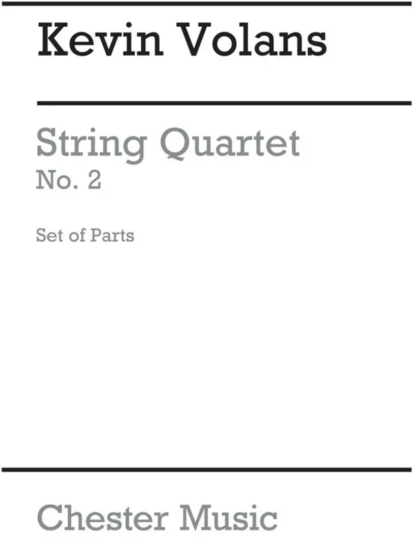 Vonline Audions String Quartet N.2 Parts(Arc) (Set Of Parts) Book