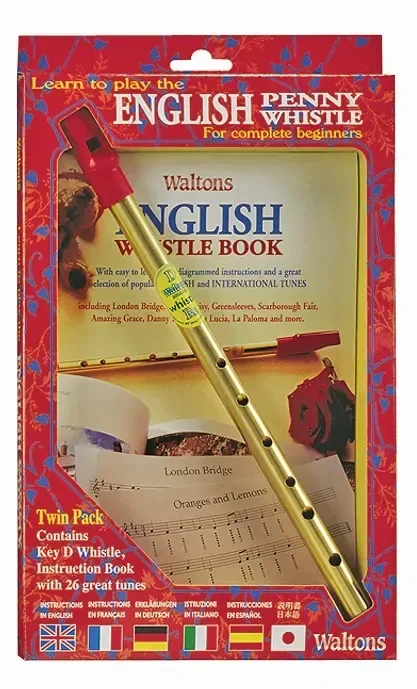 Waltons D English Penny Whistle with Instruction Book – WAS WM1538