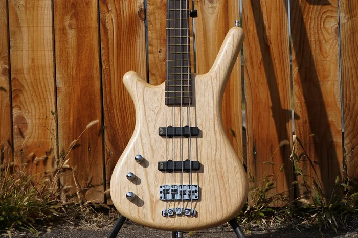 Warwick German Pro Series Corvette Ash Natural Trans Satin Left-Handed 4-String Electric Bass