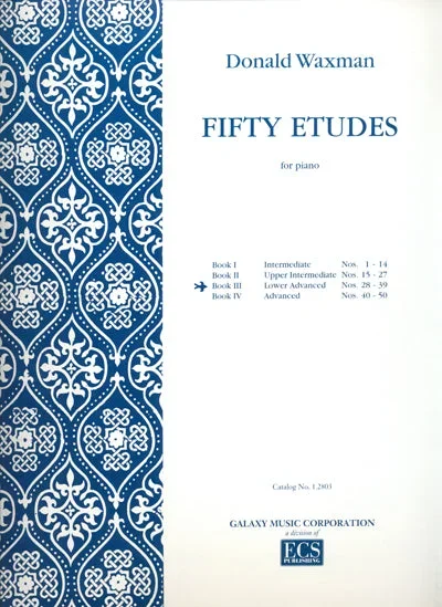 Waxman: 50 Etudes – Book 3