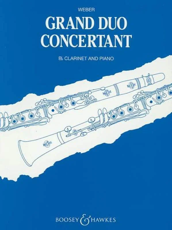 Weber – Grand Duo Concertante Op 48 Clarinet/Piano (Softcover Book)