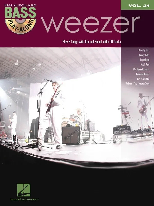 Weezer Bass Play Along V24 Book/CD (Softcover Book/CD)