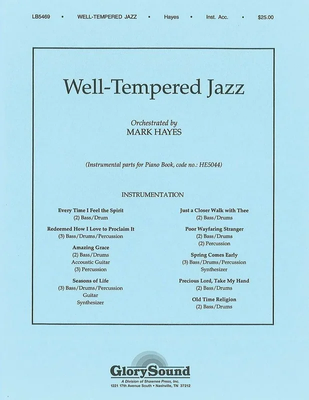 Well Tempered Jazz Bs Dr Prc Gt S Book