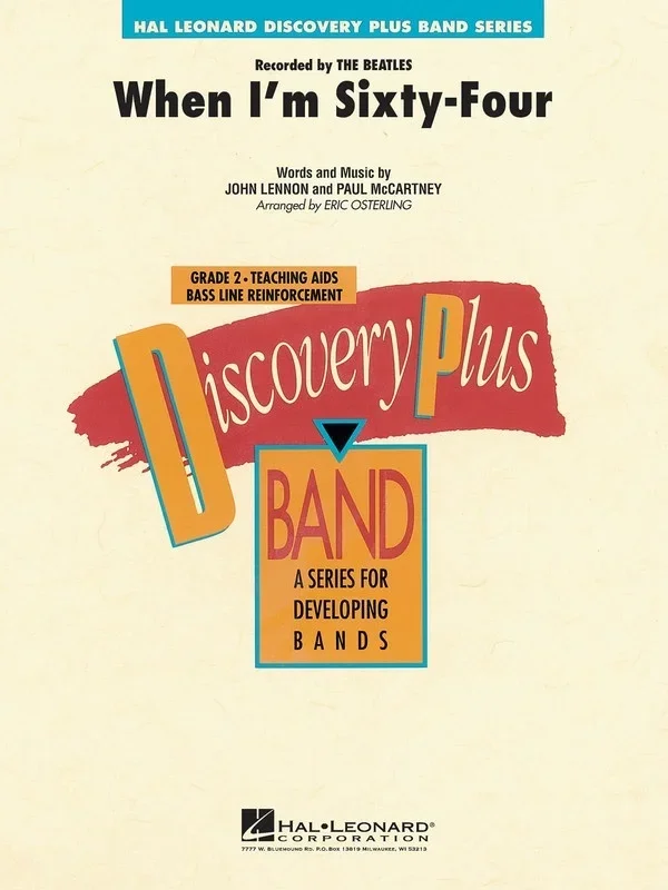 When Im Sixty Four Discovery Plus Concert Band 2 (Music Score/Parts)