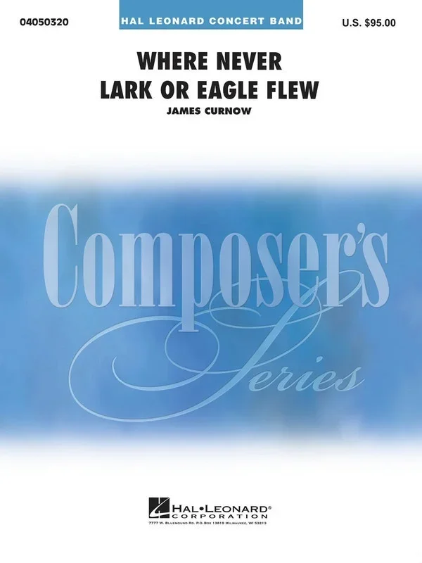 Where Never Lark Or Eagle Flew 4-6 (Music Score/Parts)