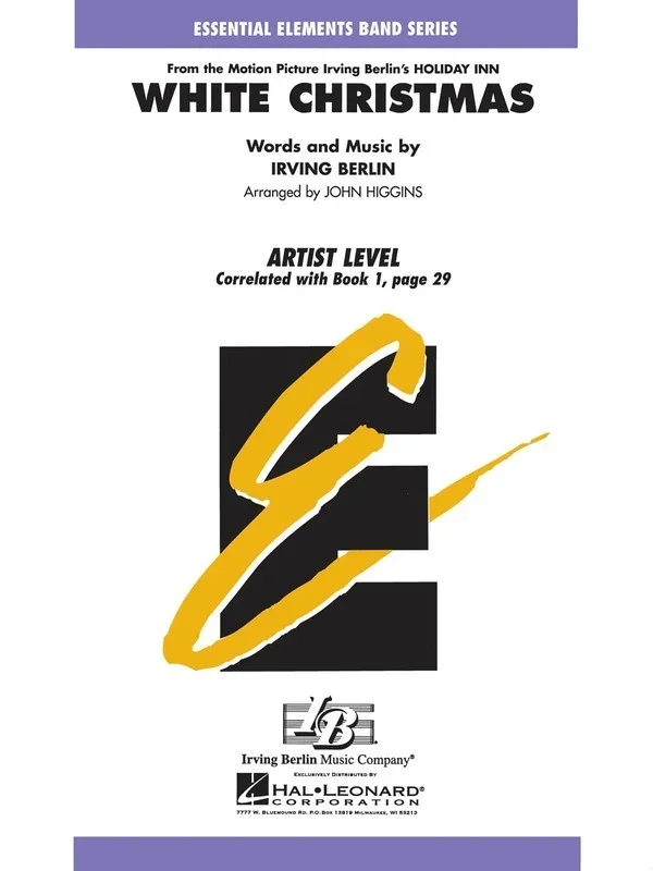 White Christmas Essential Elements Concert Band Gr 1.5 (Music Score/Parts)