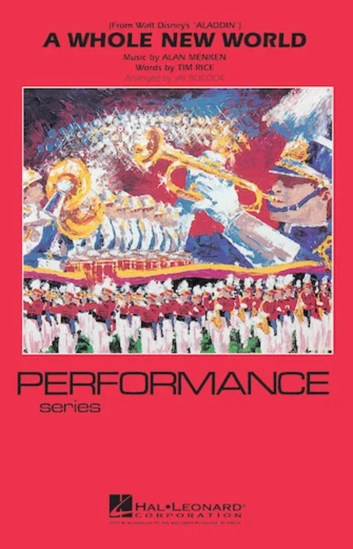 Whole New World Easy Marching Band Arr Bocook