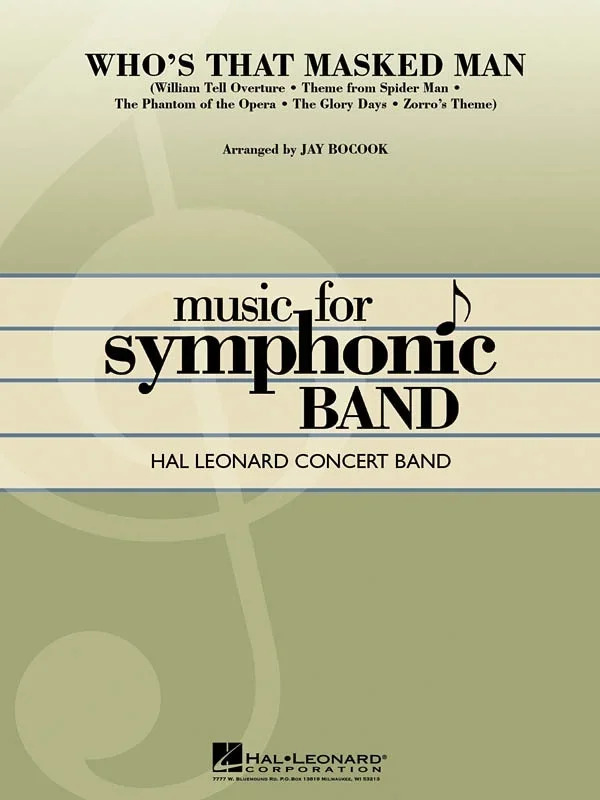 Whos That Masked Man Scb4-5 (Music Score/Parts)