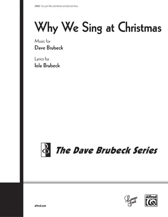 Why We Sing At Christmas SATB