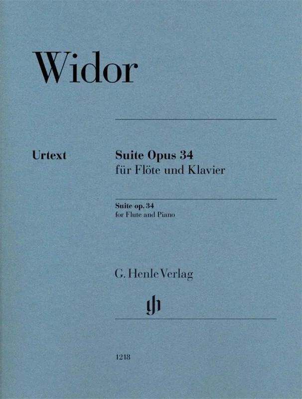 Widor – Suite Op 34 Flute And Piano (Softcover Book)