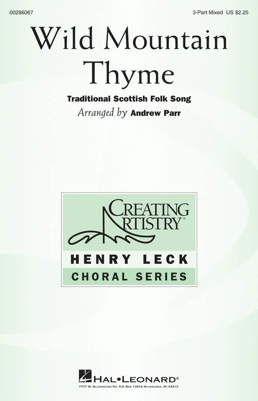 Wild Mountain Thyme 3 Part Mixed (Octavo)
