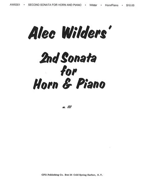 Wilder: Horn Sonata No. 2